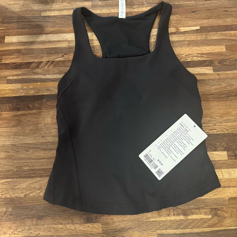 lululemon athletica Charcoal Racerback Tank Top